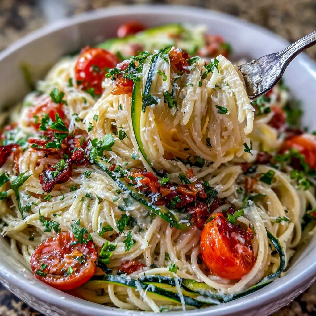 Angel Hair Pasta Primavera With Lemon