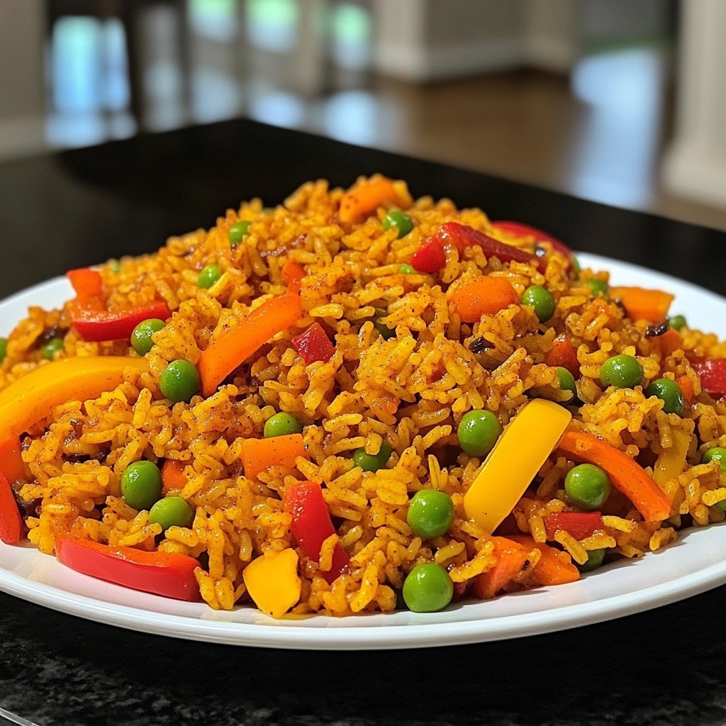 Jamaican Spiced Rice with Vegetables