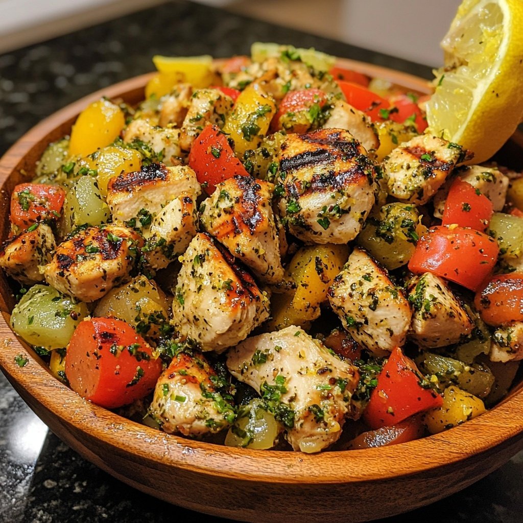 Grilled Lemon Herb Chicken Bowl