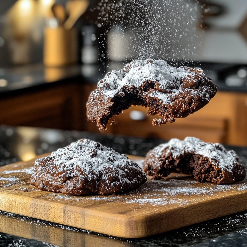 Chocolate Espresso Crinkle Cookies