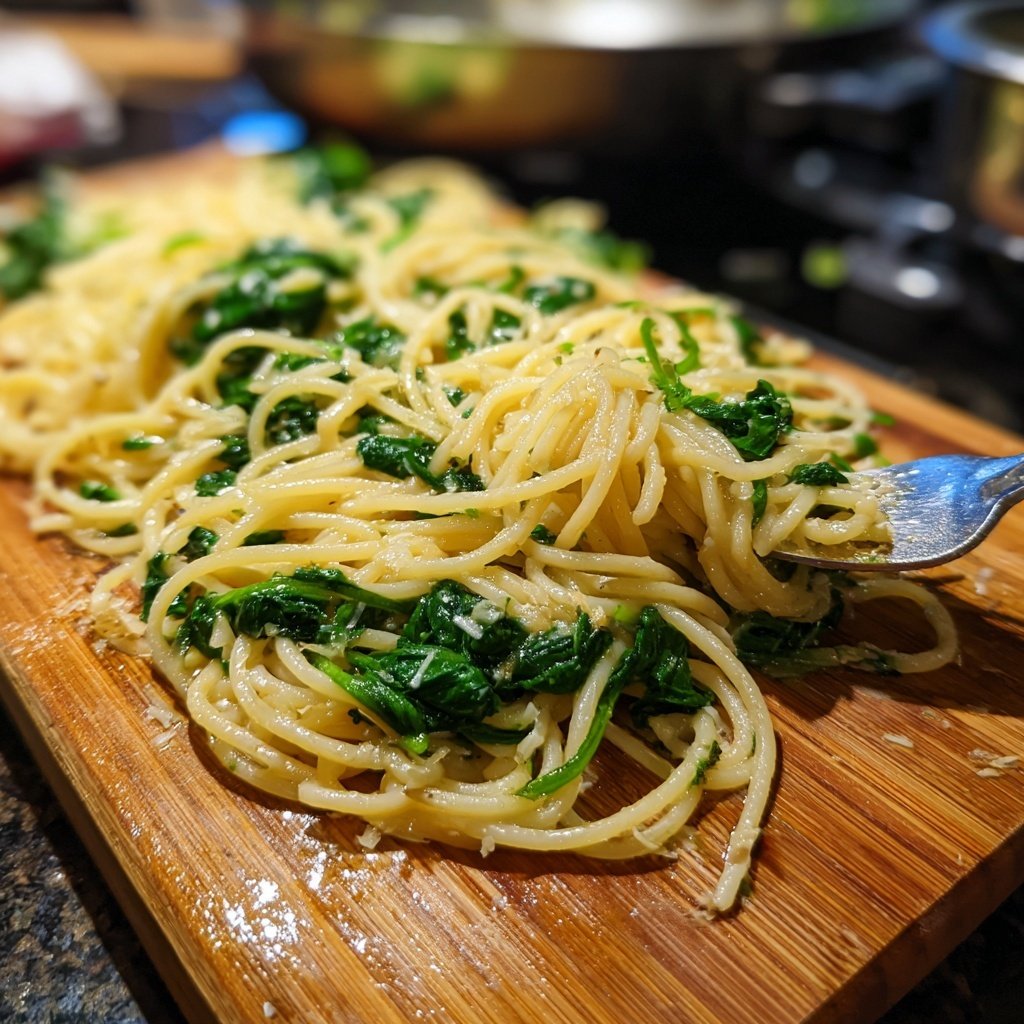 Easy Pasta With Spinach And Garlic