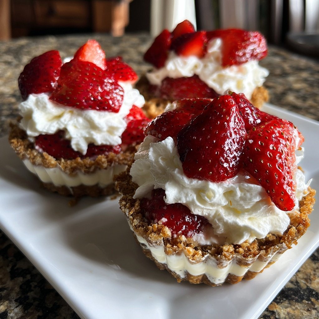 Strawberry Cream Dessert Cups