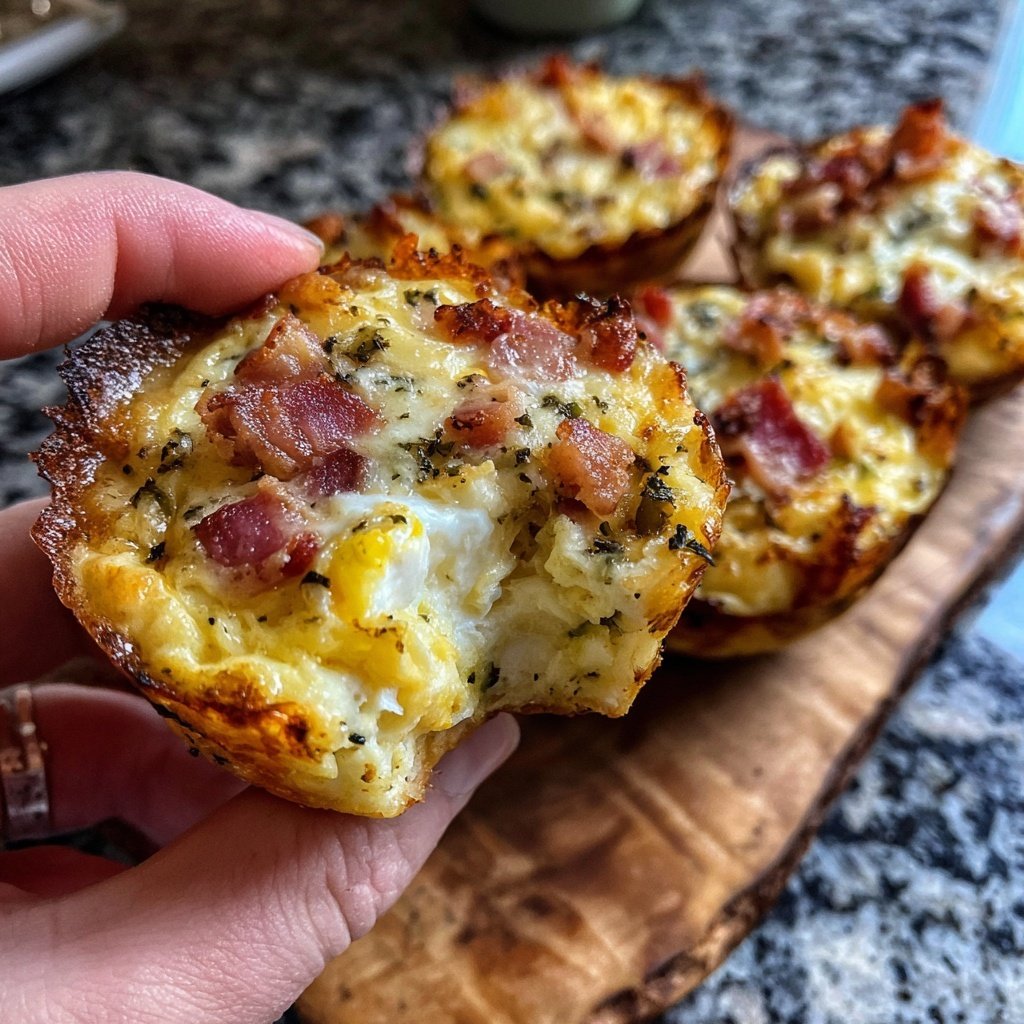 Keto Bacon And Egg Breakfast Cups