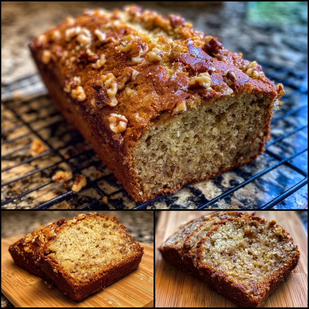 Classic Banana Bread With Walnuts