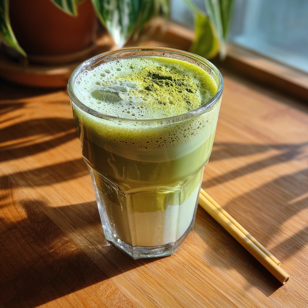 Strawberry Matcha Latte Iced