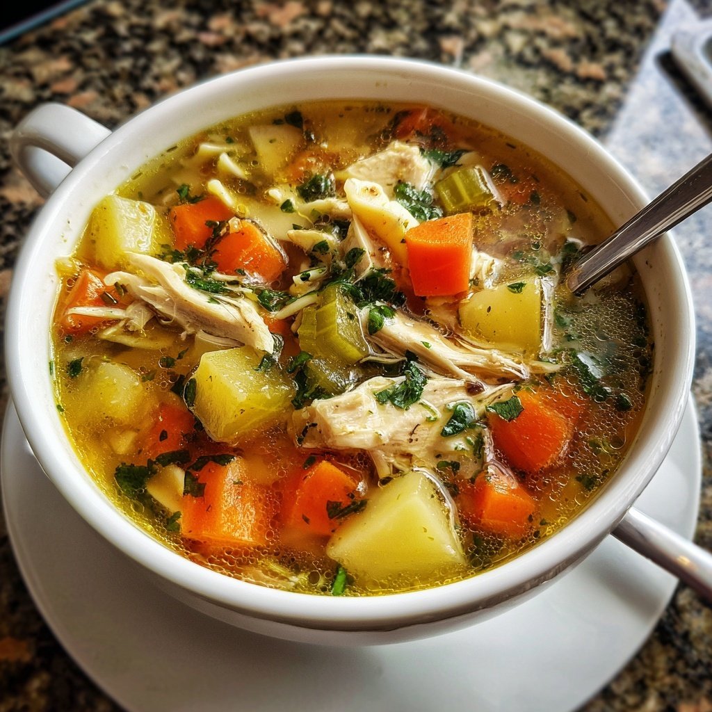 Spring Chicken Noodle Soup