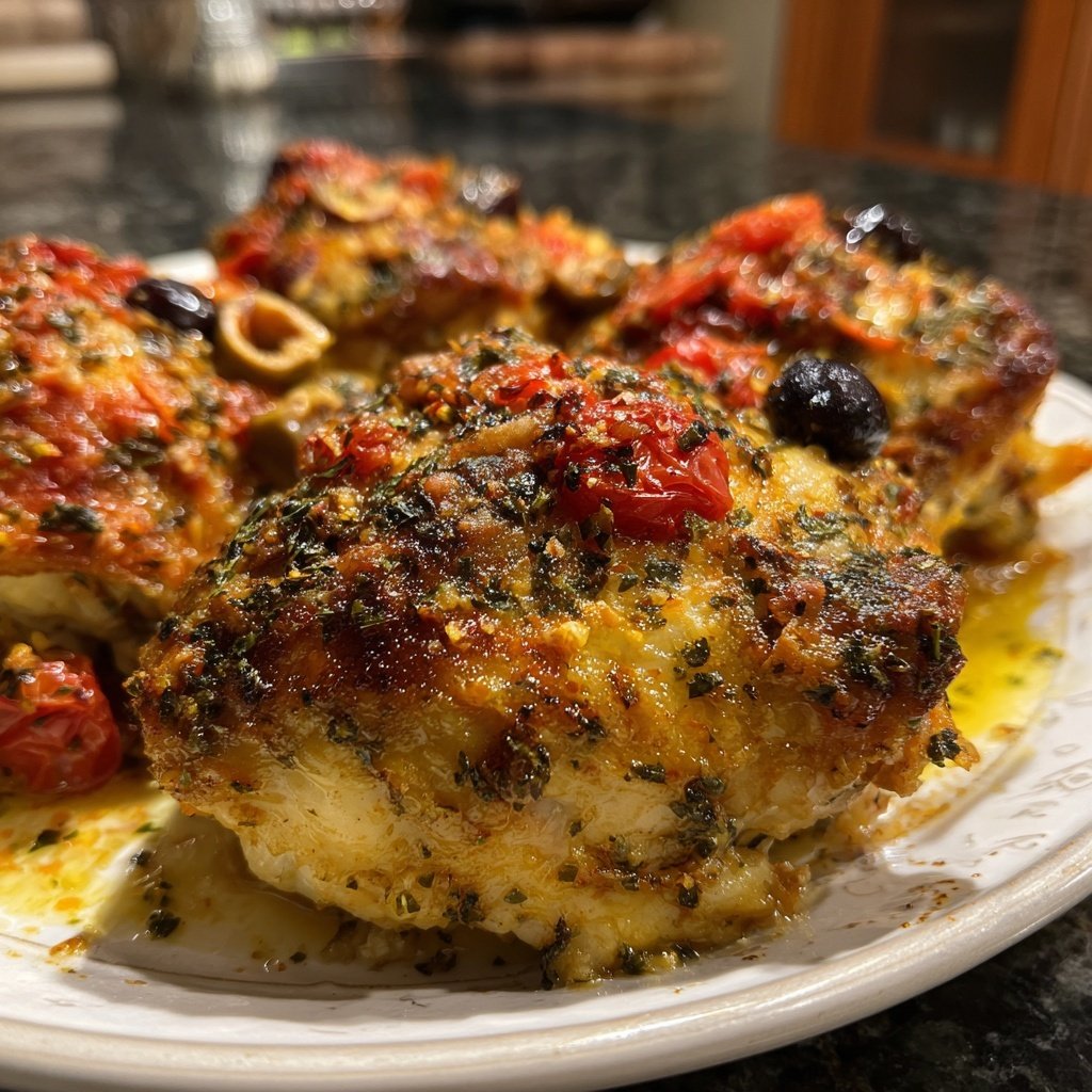Mediterranean Baked Chicken Thighs