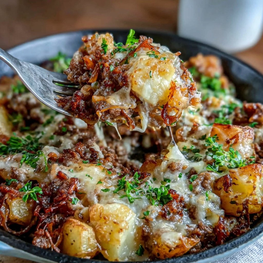Hamburger Meat And Potato Skillet