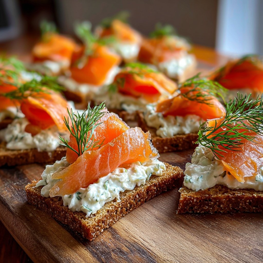 Canapés with Smoked Salmon