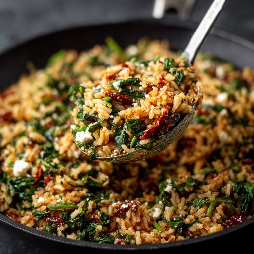 Mediterranean Spinach Rice