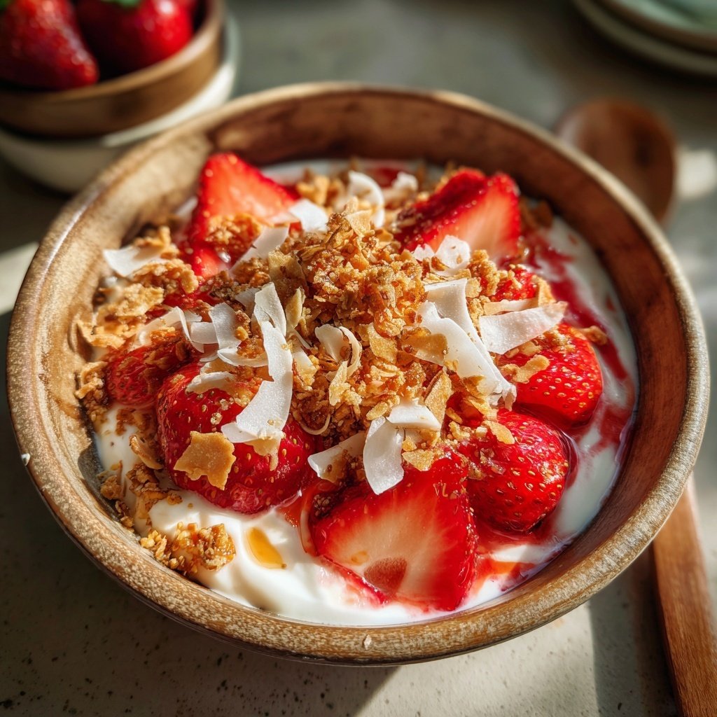 Strawberry Yogurt Breakfast Bowls